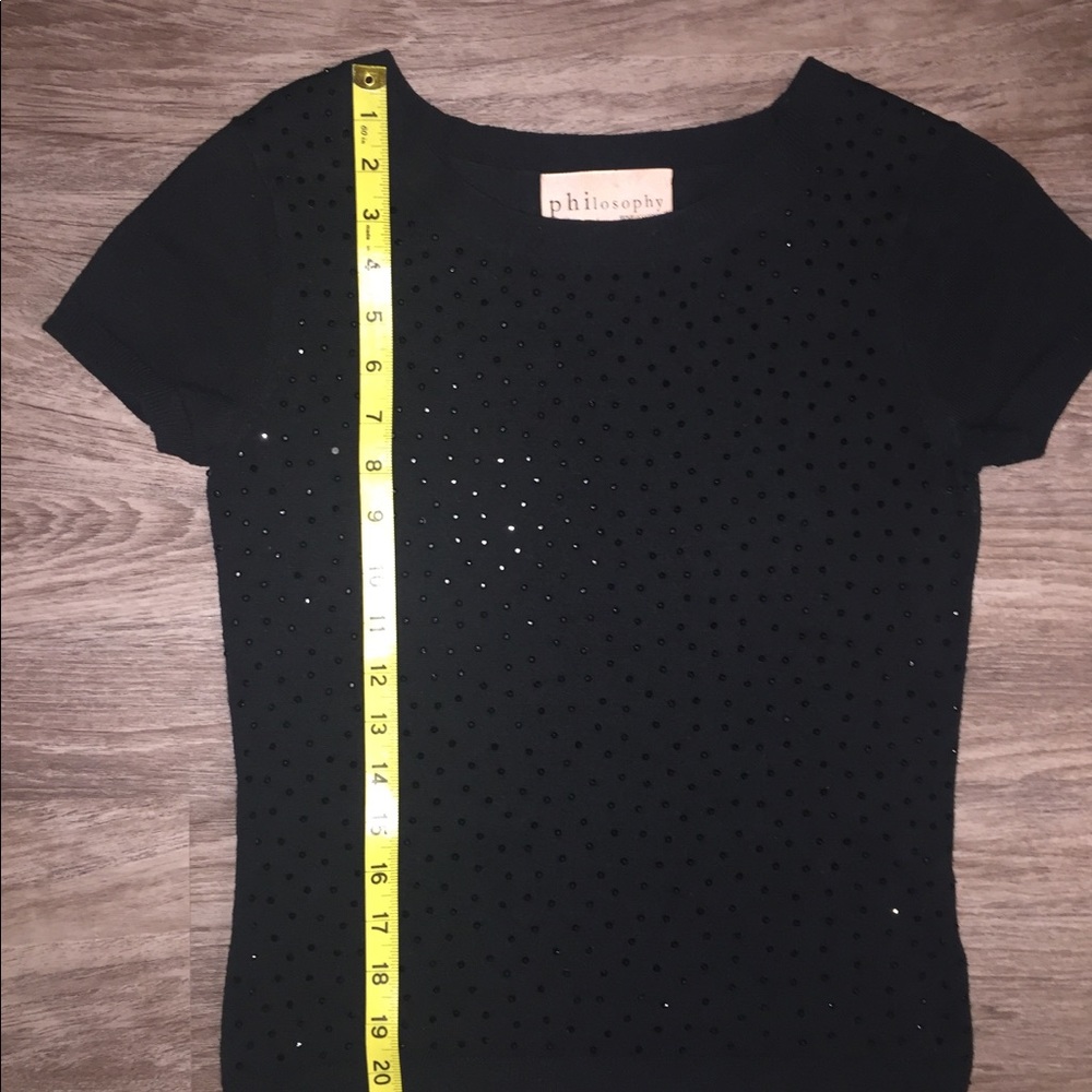 PHILOSOPHY Top with rhinestones - Picture 2 of 8